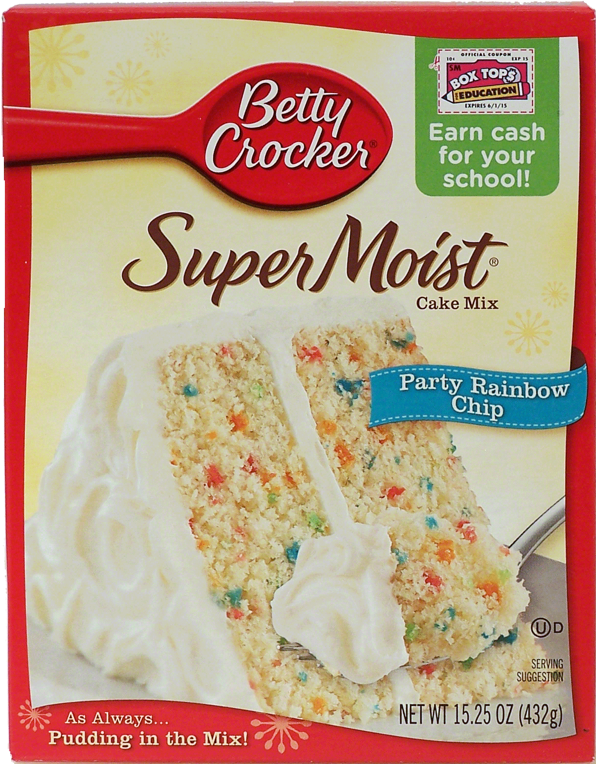 Betty Crocker Super Moist party rainbow chip cake mix Full-Size Picture